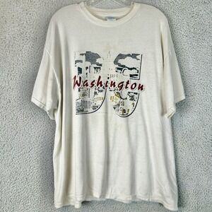 Vtg 90s Washington DC Faded White House Single Stitch T Shirt XL Single Stitch‎